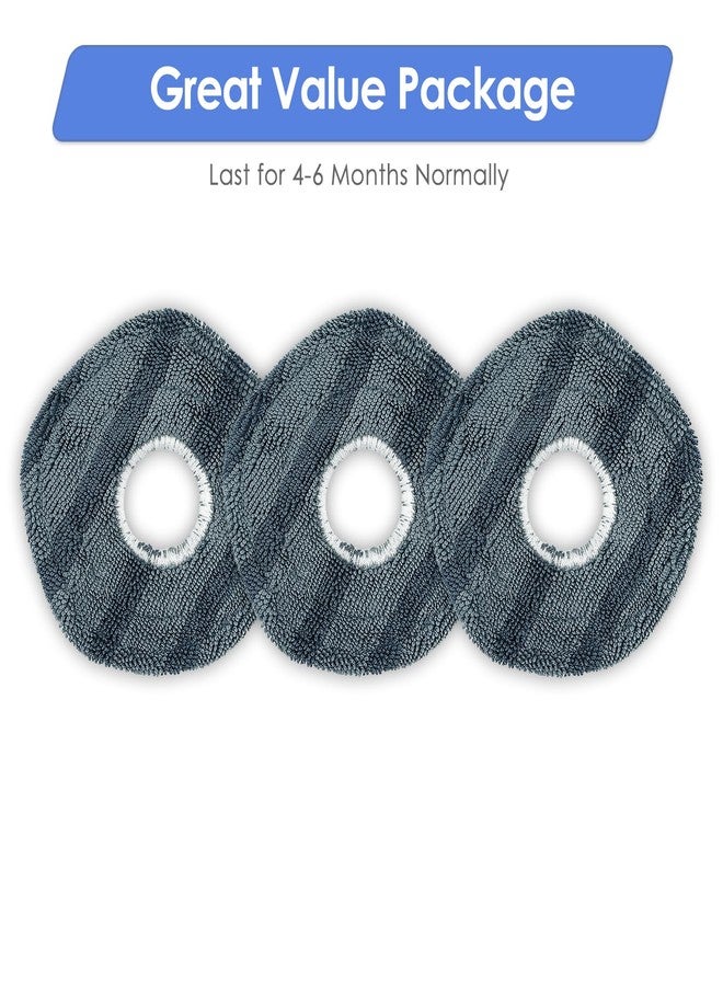 FILTERIST (3 Pack) X10 Pro Omni Replacement Mop Pads Compatible with Eufy X10 Pro Omni Robot Vacuum Cleaner, Washable Replacement Mop Cloths, Mop Pad Accessories Kit, Premium Microfiber - Image 3